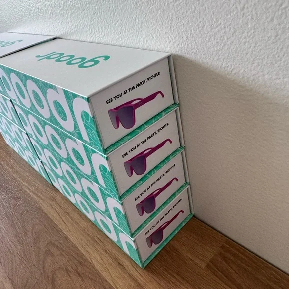 Goodr Pink Sunglasses with Purple Lenses - Picture 4 of 7